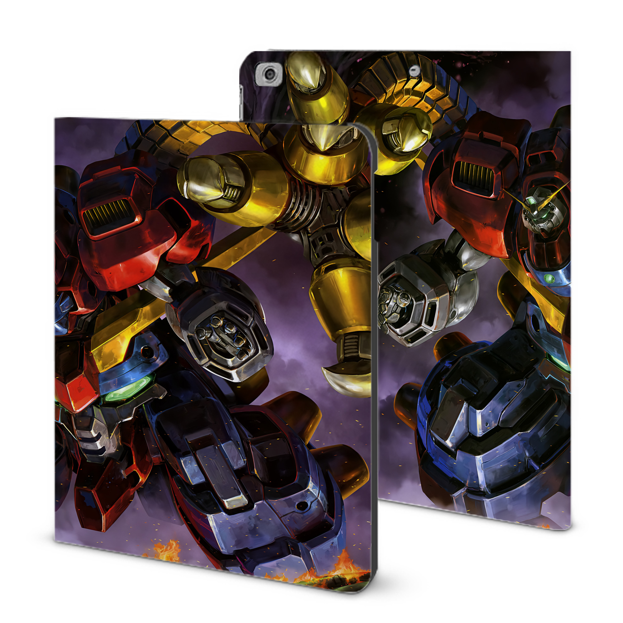 （画像用） 機動戦士ガンダム Mobile Suit Gundam IPad ケース ブック型 PUレザー TPU 耐衝撃 軽量 薄型 ペン収納なし 全面保護 IPad 各モデル対応